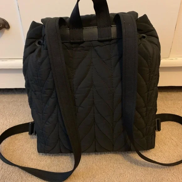 Kate Spade Black Quilted Backpack - Picture 2 of 6
